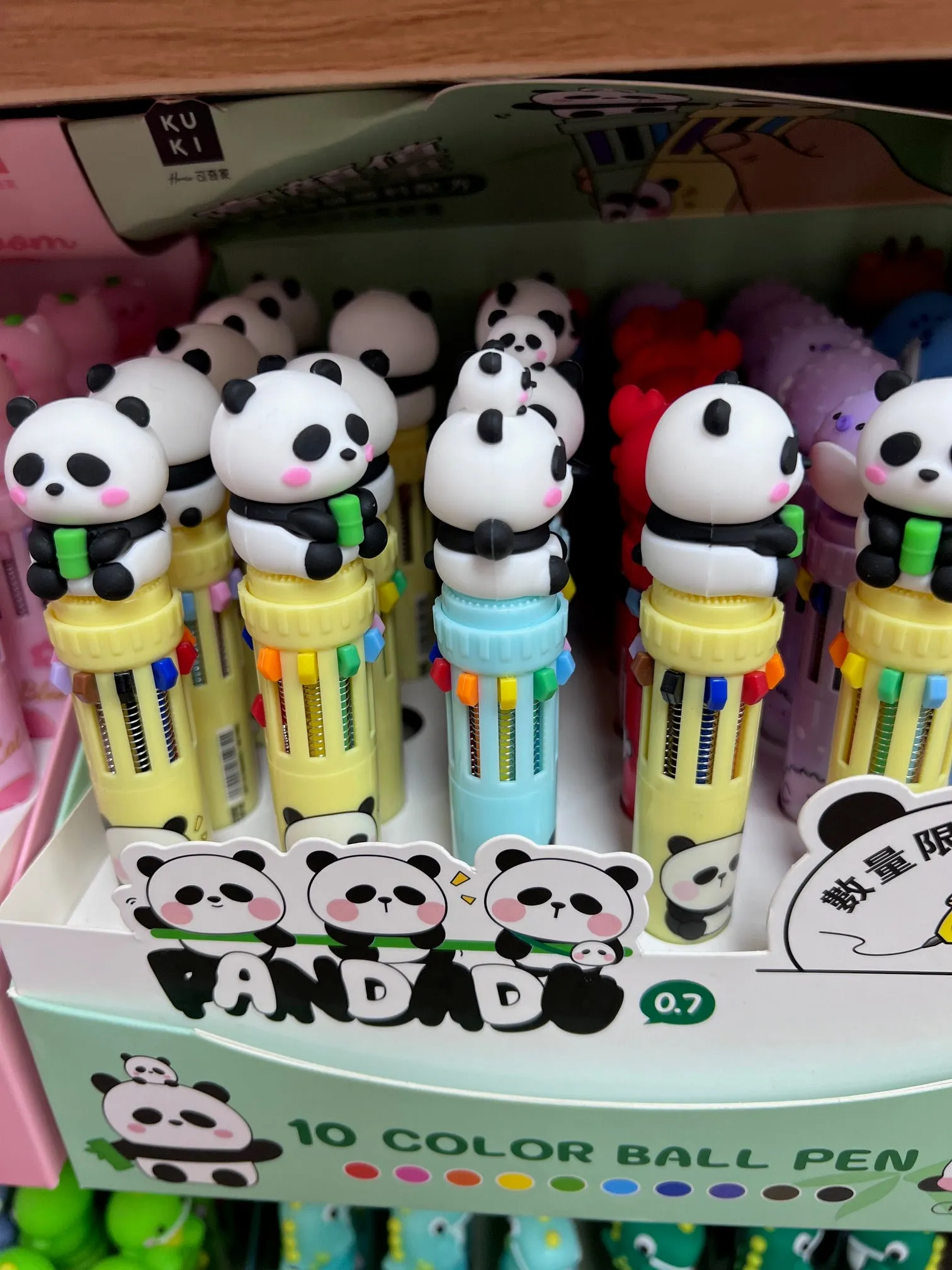 23016 PANDA 8-COLOR RETRACTABLE BALL PEN-36