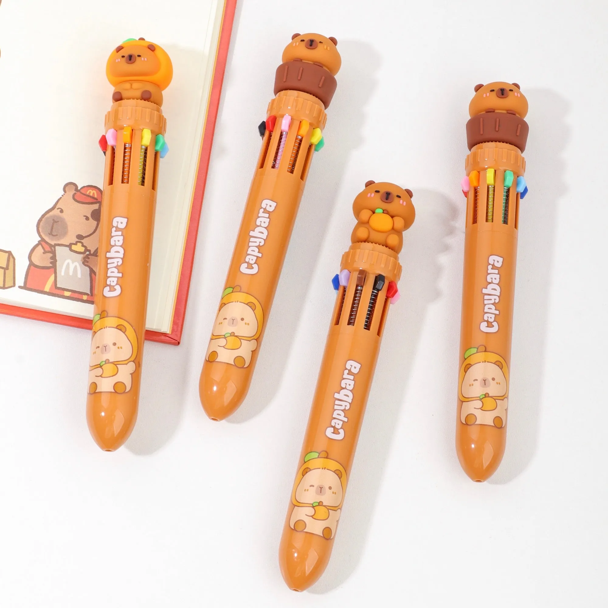 23020 CAPYBARA Vol.2 10-COLOR RETRACTABLE BALL PEN-36