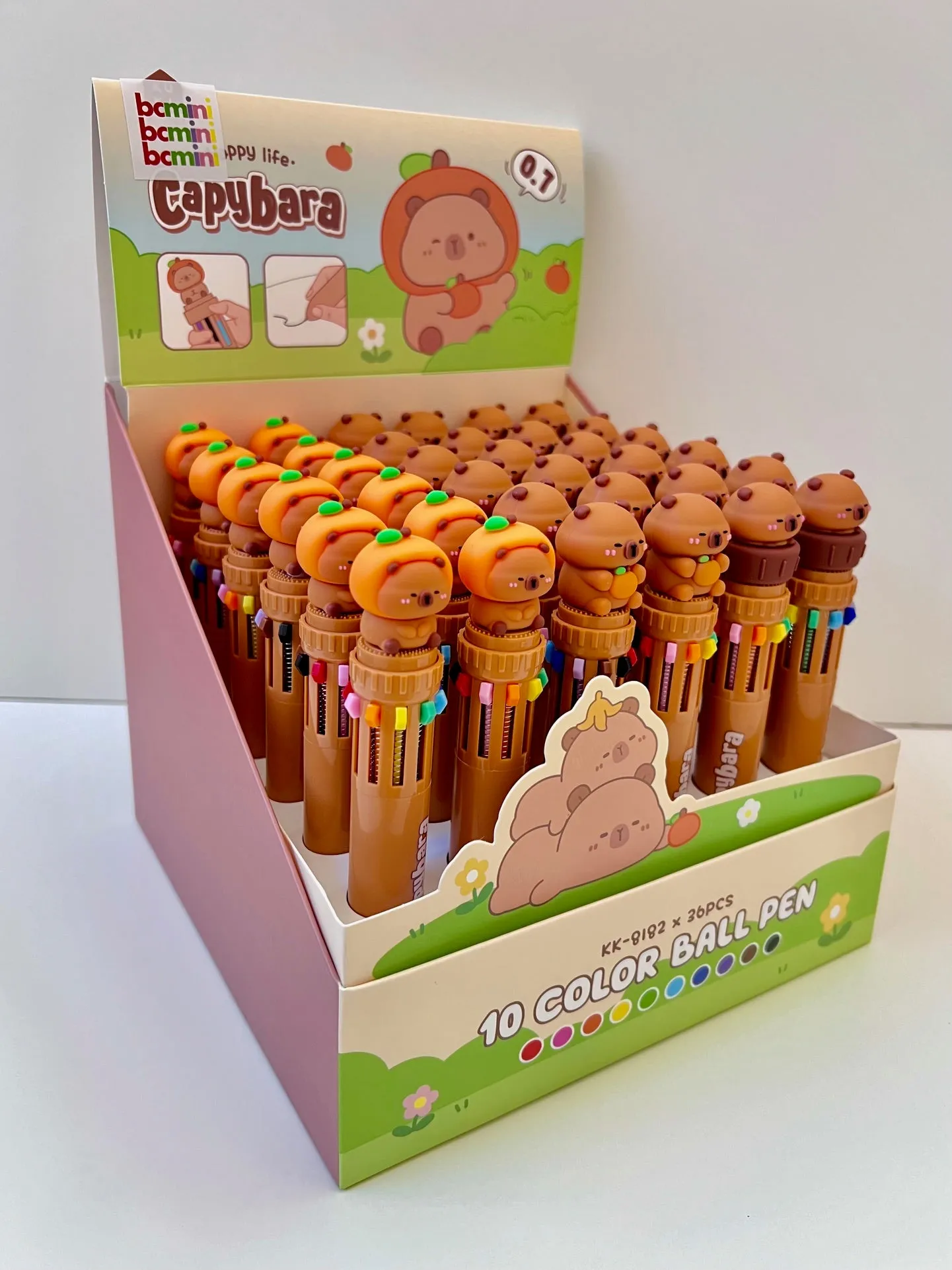 23020 CAPYBARA Vol.2 10-COLOR RETRACTABLE BALL PEN-36