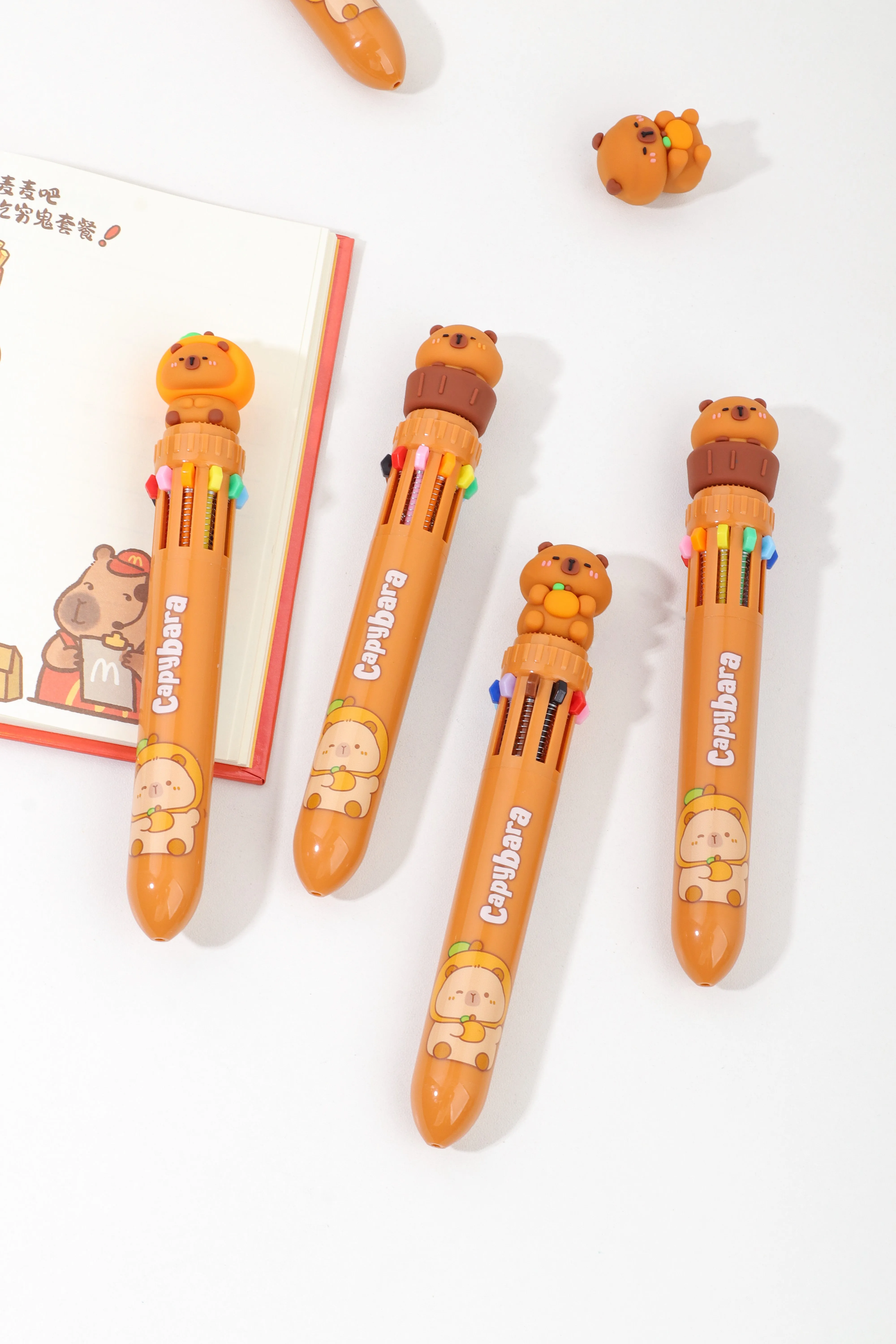 23020 CAPYBARA Vol.2 10-COLOR RETRACTABLE BALL PEN-36