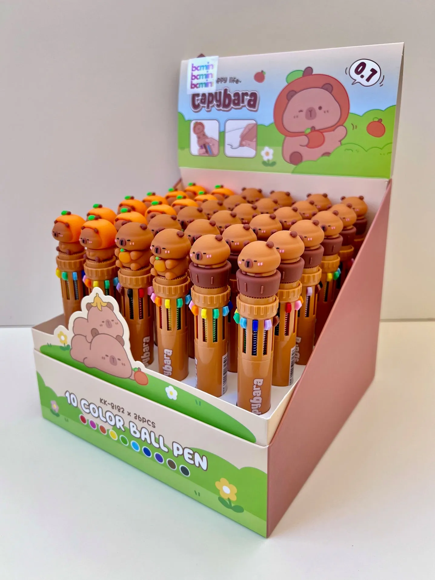 23020 CAPYBARA Vol.2 10-COLOR RETRACTABLE BALL PEN-36