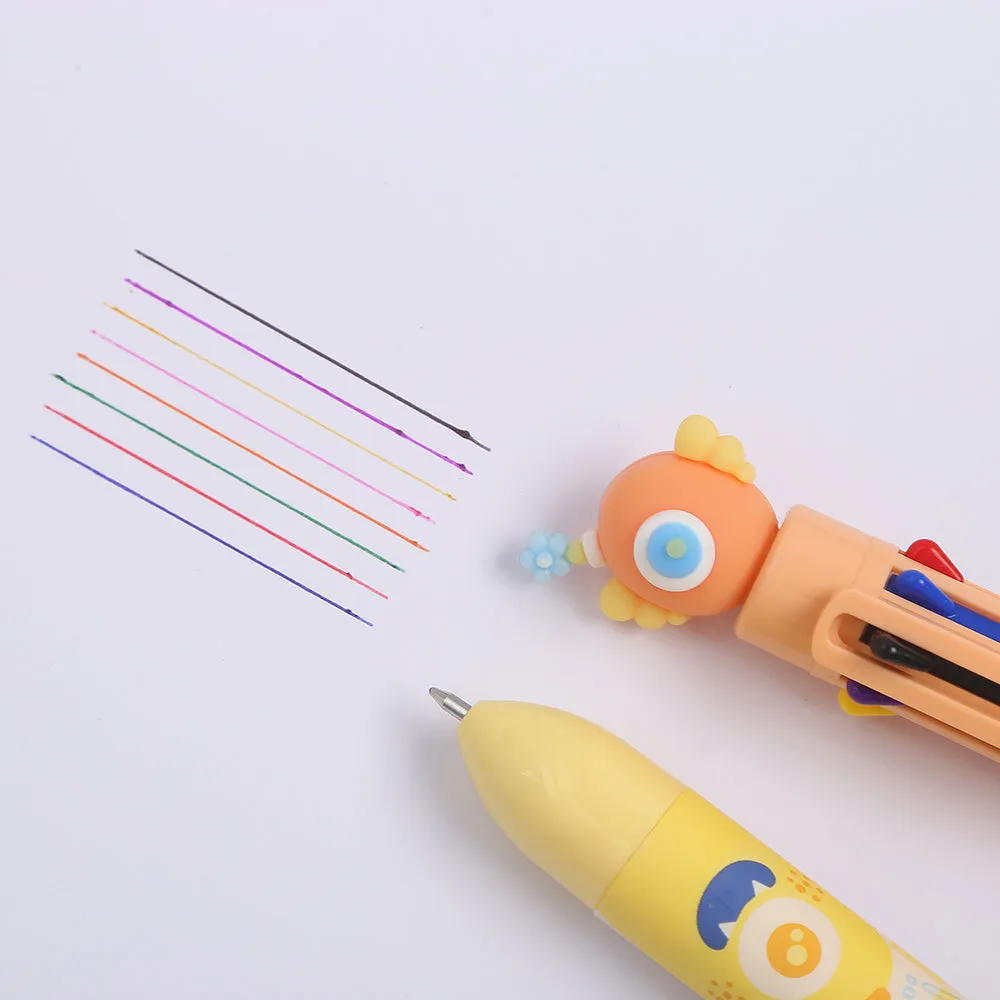 23022 MONSTER 8-COLOR RETRACTABLE BALL PEN-24