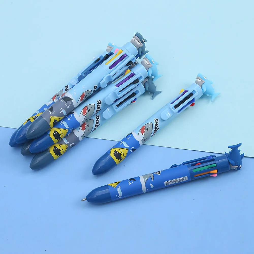 23024 SHARK 8-COLOR RETRACTABLE BALL PEN-24