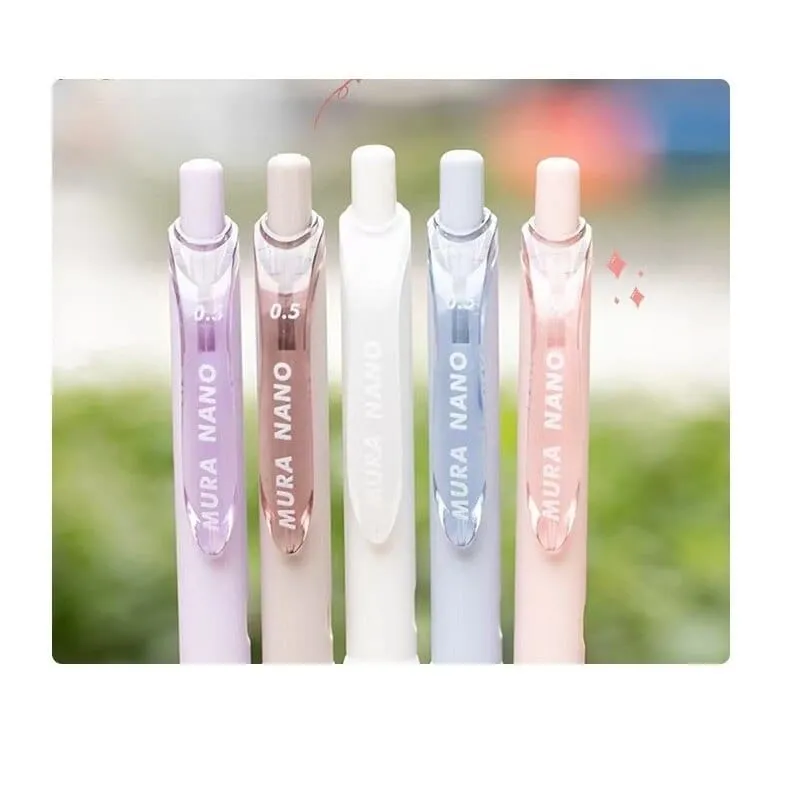 3/5pcs Soft Touch Ballpoint Gel Pens with Writing Grip