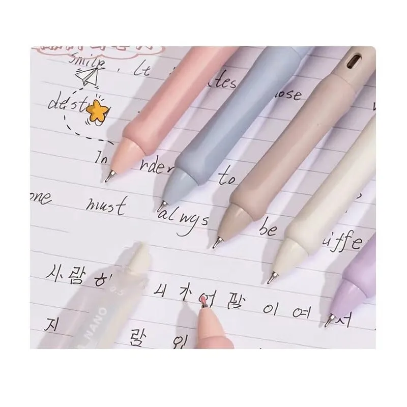 3/5pcs Soft Touch Ballpoint Gel Pens with Writing Grip