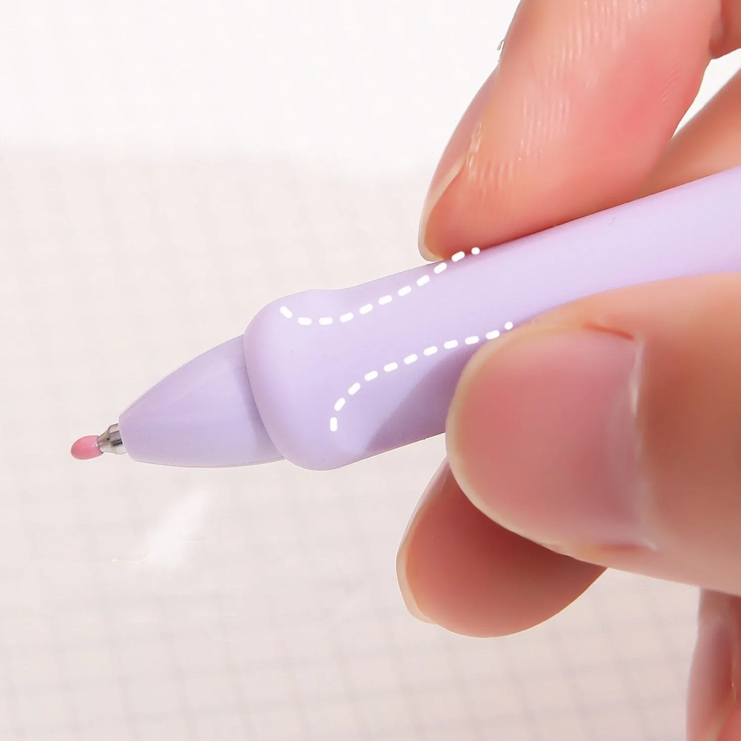 3/5pcs Soft Touch Ballpoint Gel Pens with Writing Grip