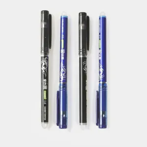 4pcs 0.5mm Erasable Gel Ink Pens Smooth Handwriting Pens