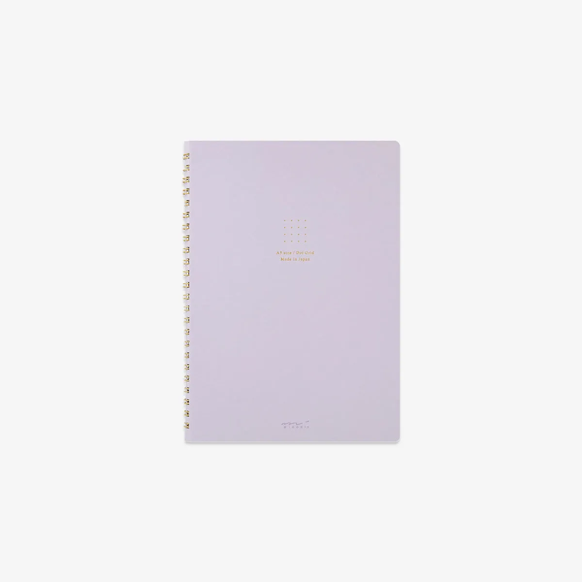 A5 RING NOTEBOOK W. DOT GRID // PURPLE