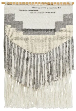 Aladdin Rugs NZ Home Gram Scandi Layered Fringed Wall Hanging