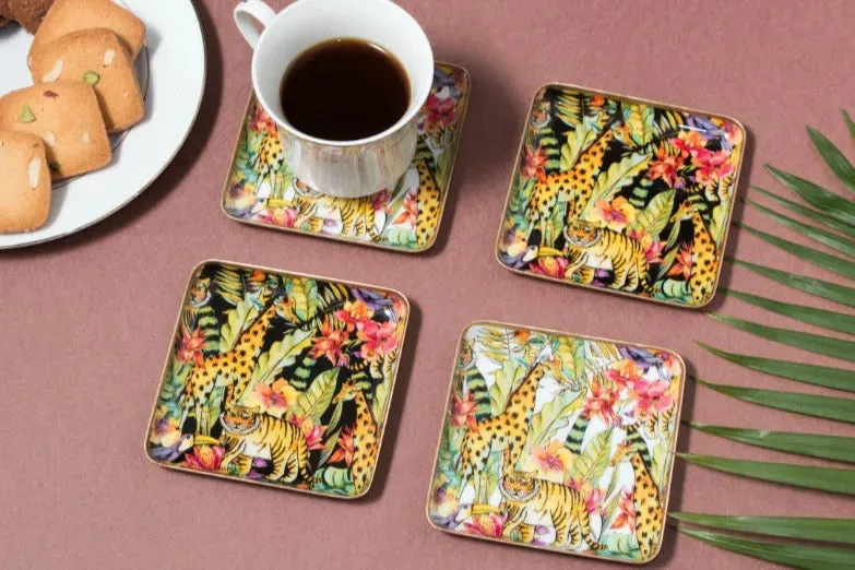 Animal Print Iron Coasters | Set Of 4