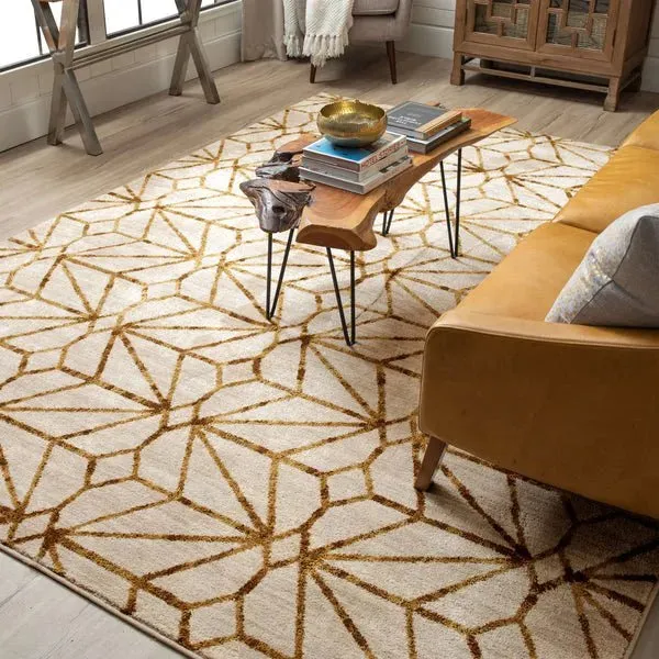 Artisan 91680 10037 Celeste Brushed Gold Rug