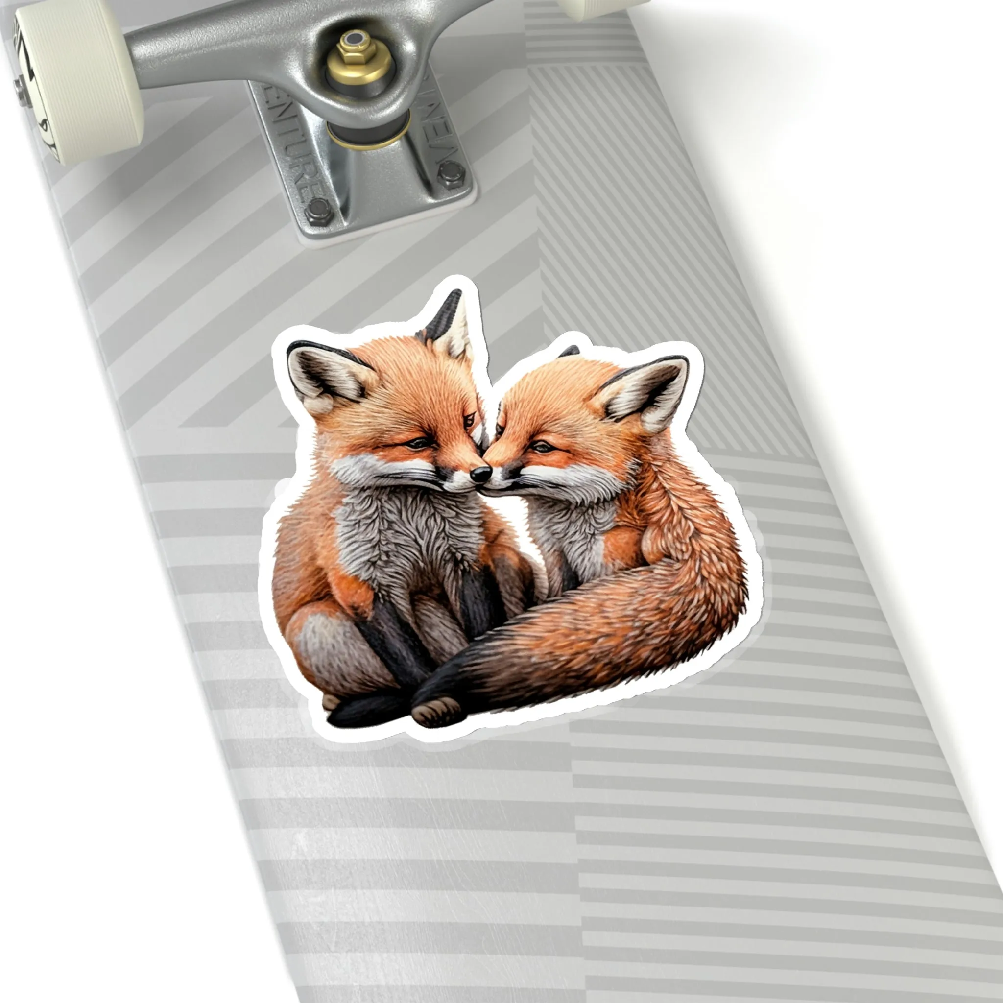 Baby Foxes Kiss-Cut Stickers