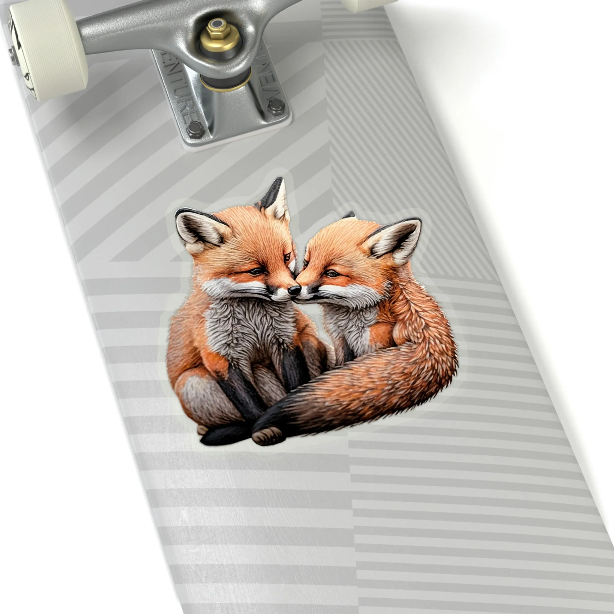 Baby Foxes Kiss-Cut Stickers