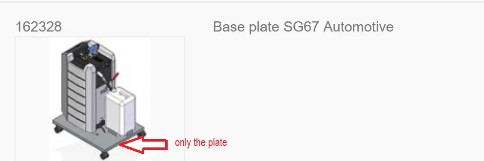 Base plate for SG67 Automotive-Made in Germany