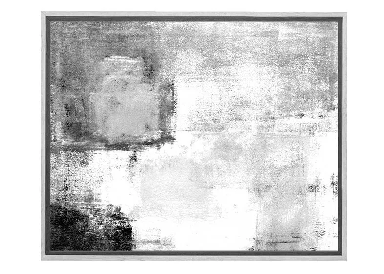 Black and Grey Abstract | Canvas Wall Art Print