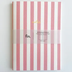 Blank Notebook: Coral Stripe