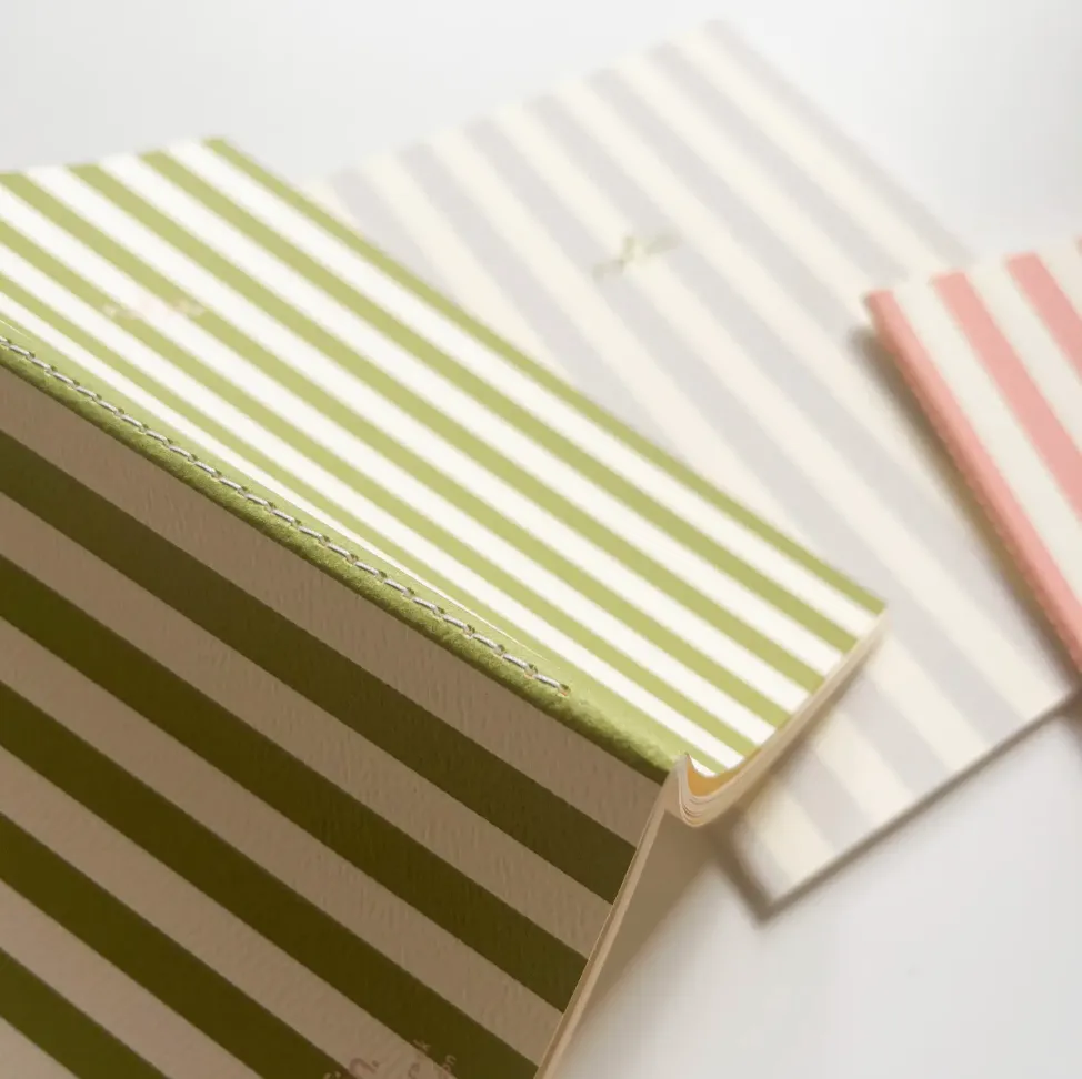 Blank Notebook: Coral Stripe