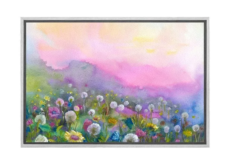 Blooming Hillside | Canvas Wall Art Print