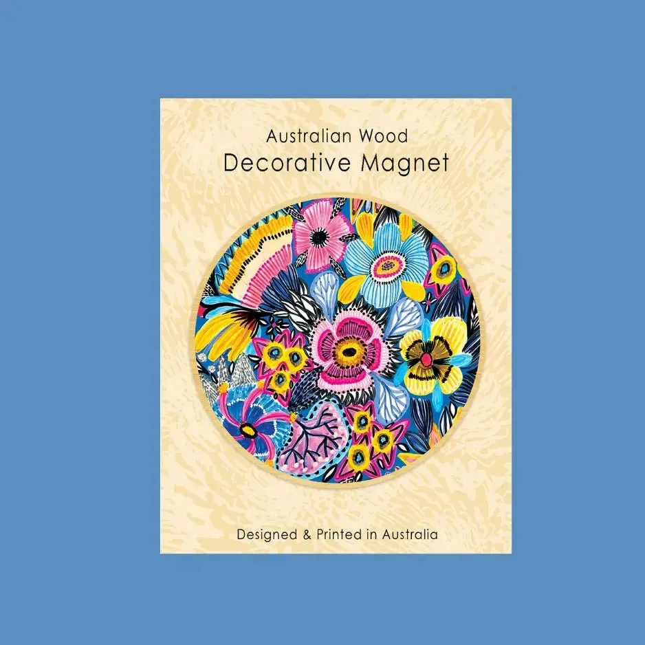 Blue Garden Magnet & Card Gift Set