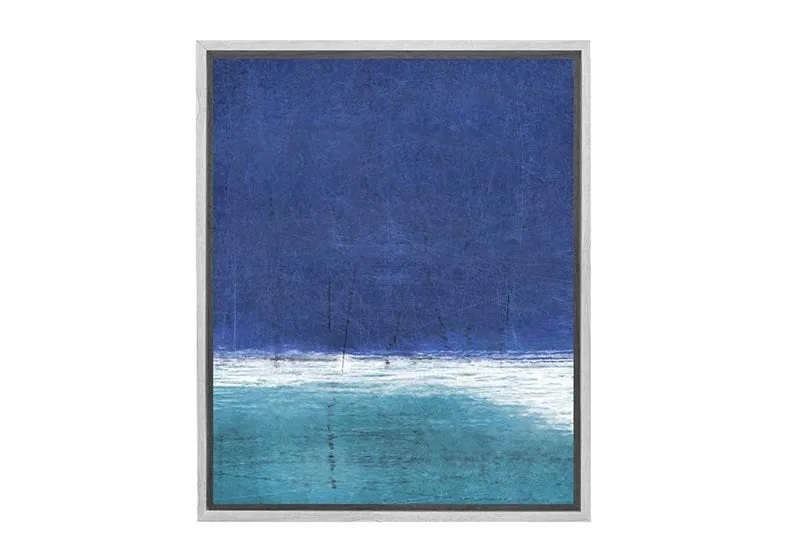 Blue Horizon Abstract | Canvas Wall Art Print