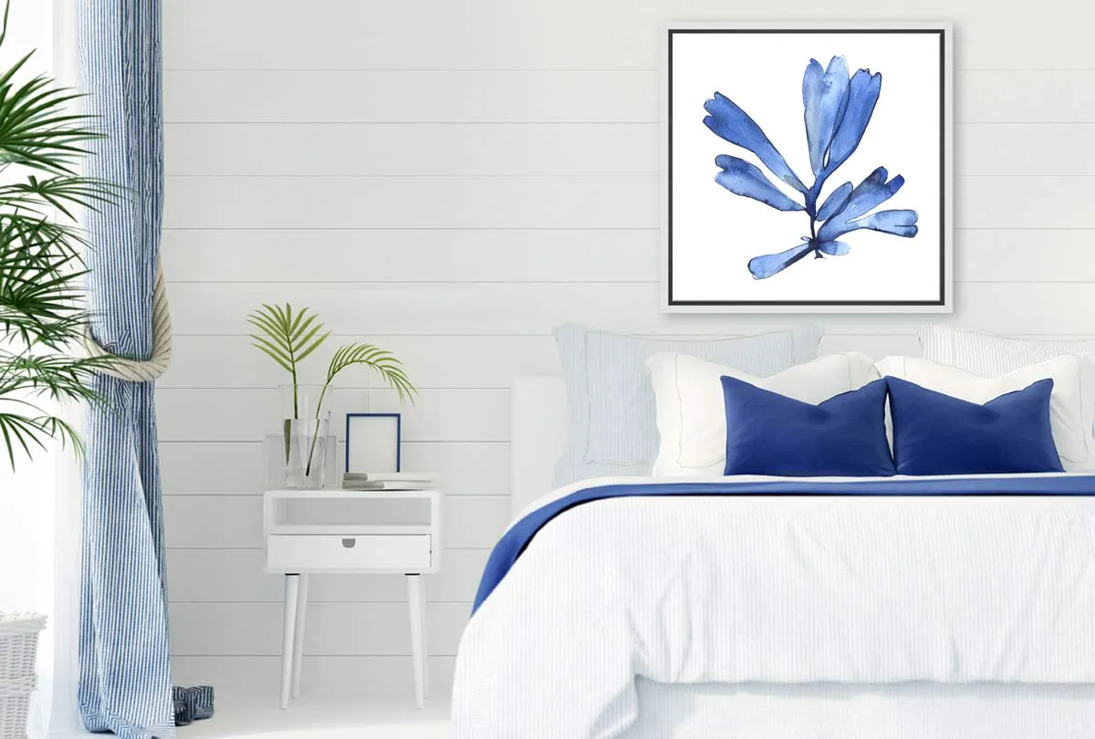 Blue Seaweed 4 | Hamptons Canvas Wall Art Print