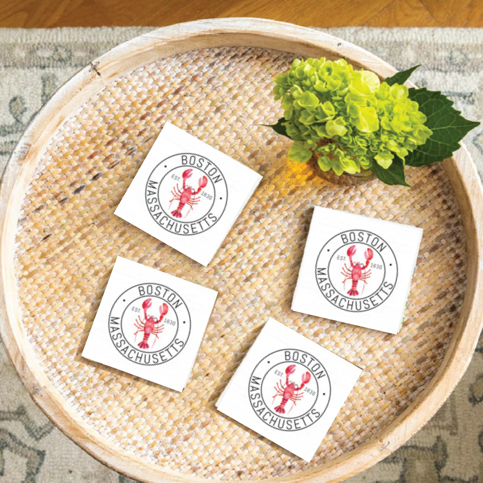 Boston Lobster Coaster Set