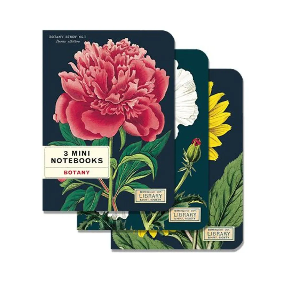 Botany Mini Notebooks - Set of Three