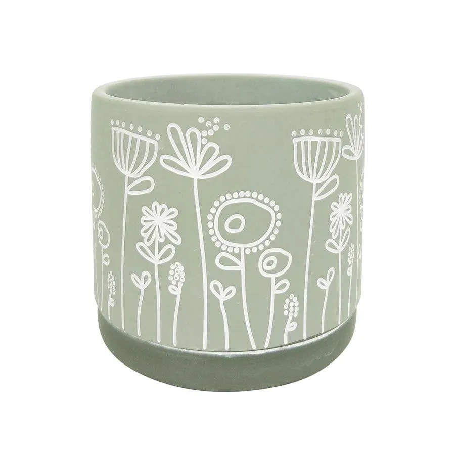 Bree Green Planter