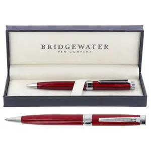 Bridgewater Galway Red & Chrome Trim Ball Pen