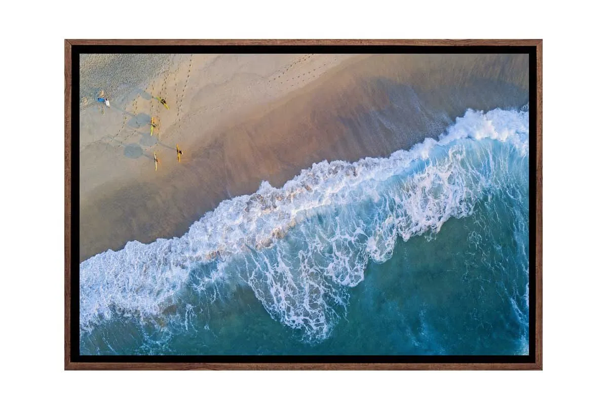 Bronte Beach From Above, Sydney, Australia | Canvas Wall Art Print