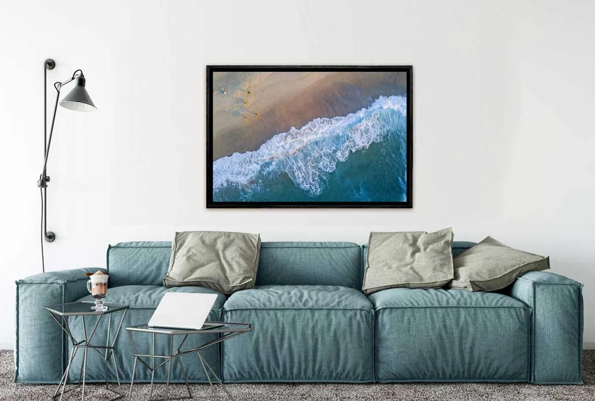 Bronte Beach From Above, Sydney, Australia | Canvas Wall Art Print