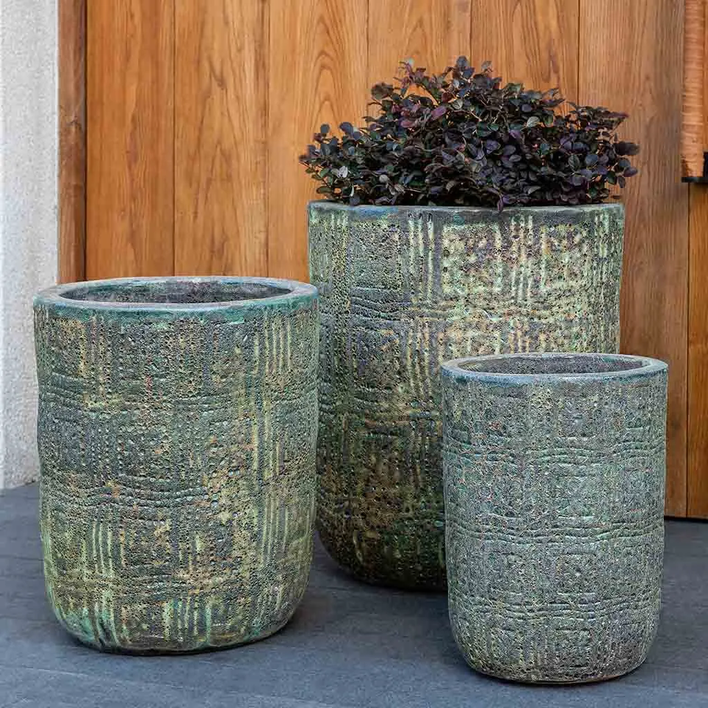 Campania International Eero Planter in Angkor Green Mist set of 3