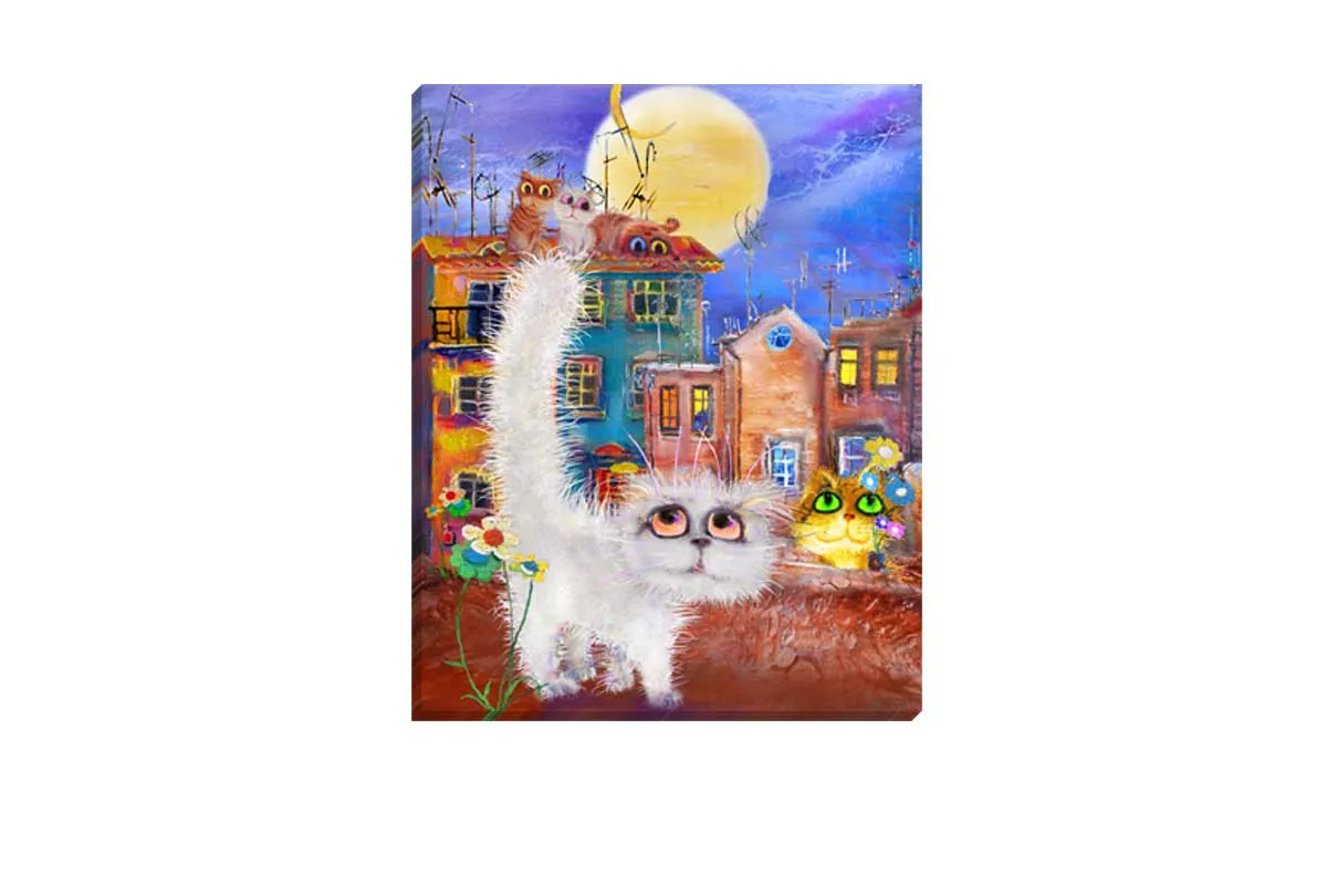 Cat Series | Street Cats | Canvas Wall Art Print