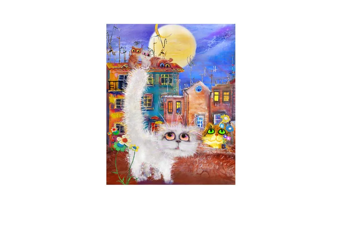 Cat Series | Street Cats | Canvas Wall Art Print