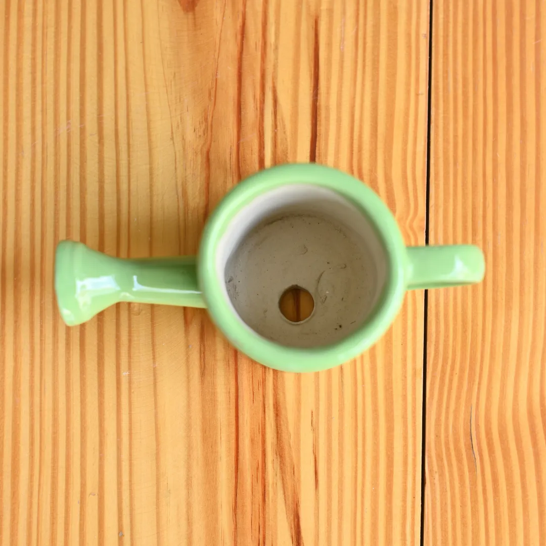 Ceramic Band Watering Can Pot