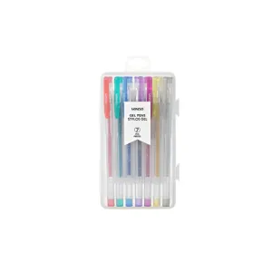 Colored Gel Pens 7 pcs(Glitter)