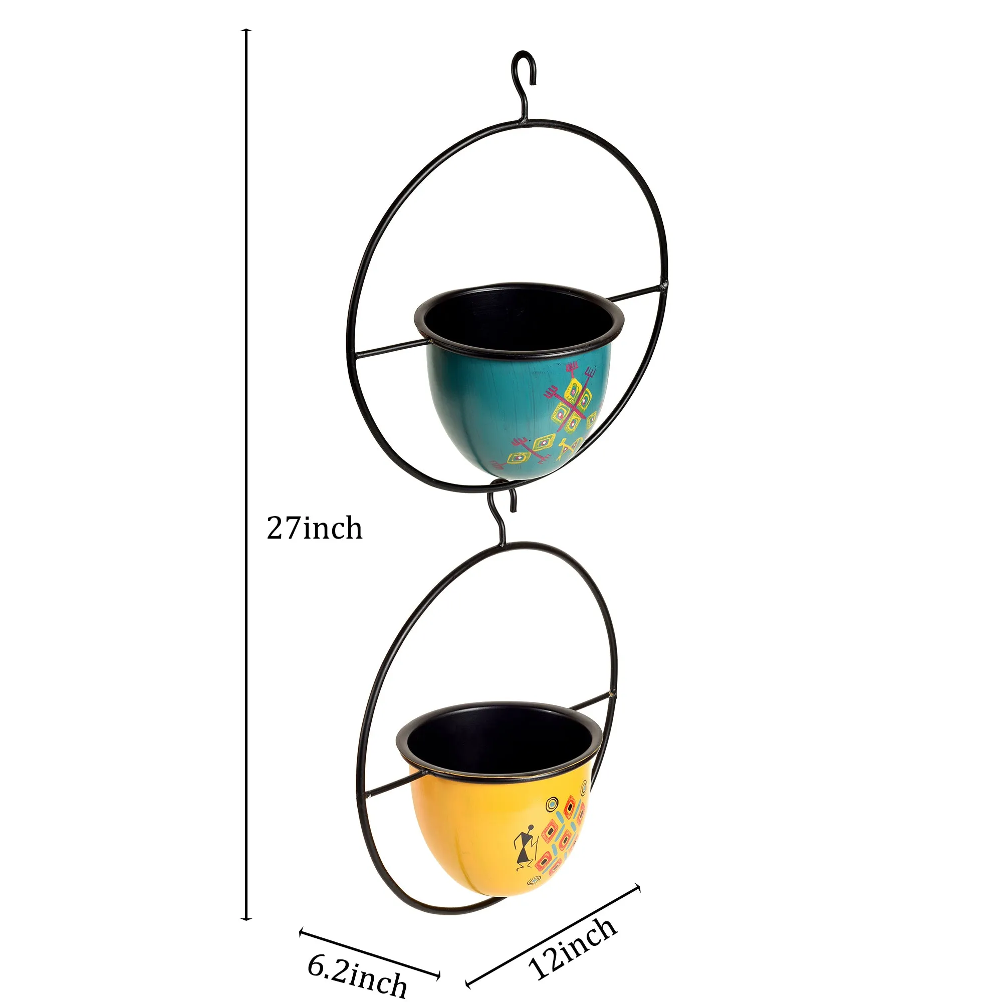 Colourful Hanging Planters So2 (12x6x27)