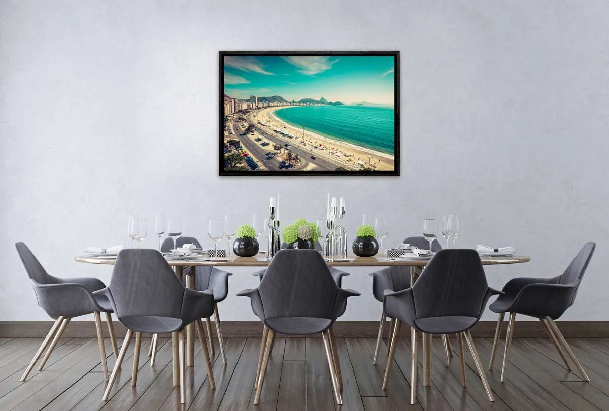 Copacabana Beachfront, Rio | Canvas Wall Art Print