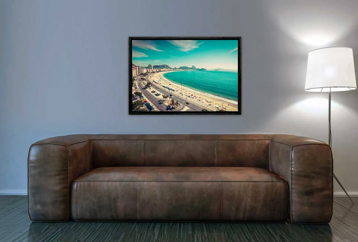 Copacabana Beachfront, Rio | Canvas Wall Art Print