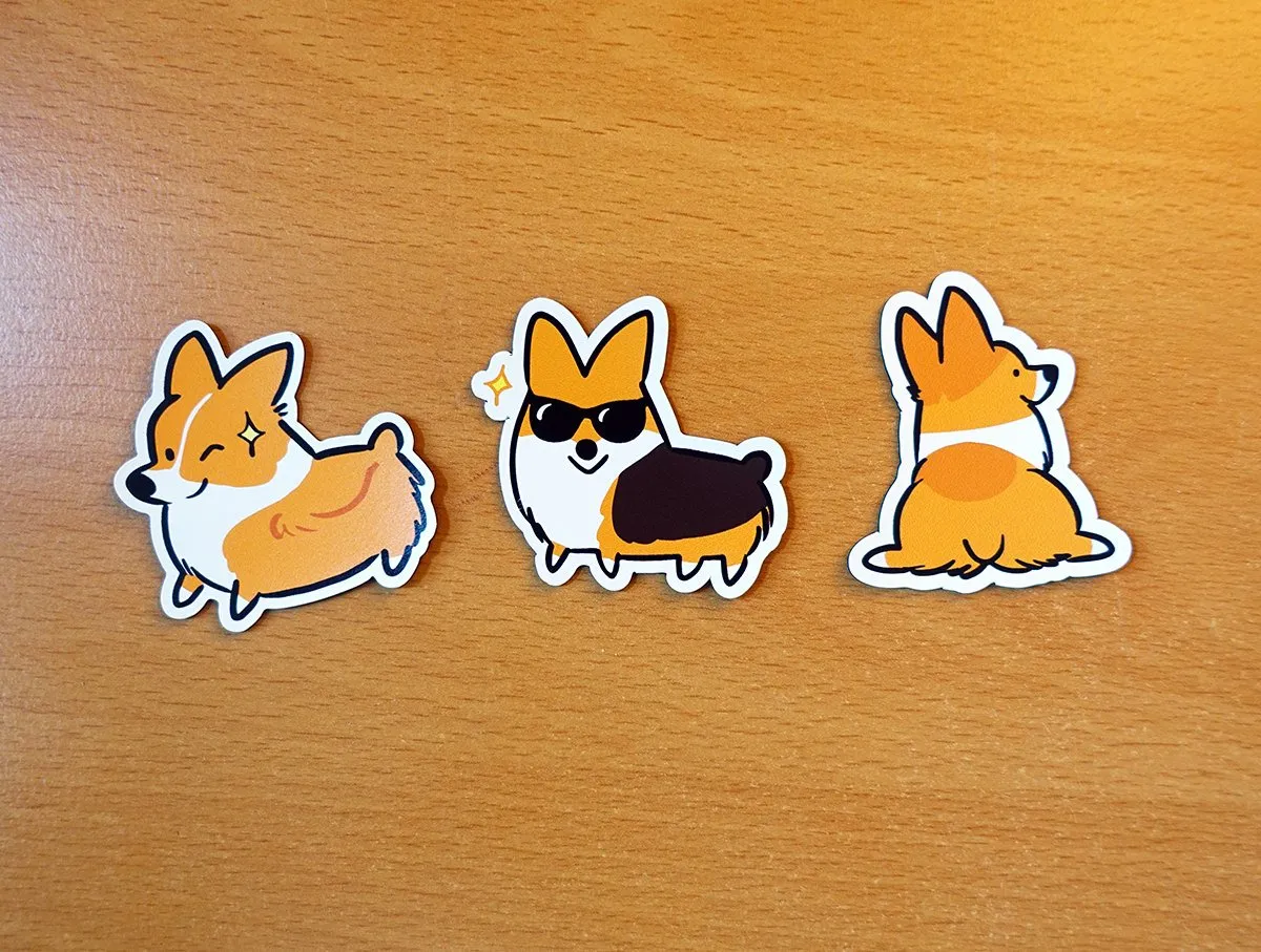 Corgi Magnet Set #1 (Pack of 3)