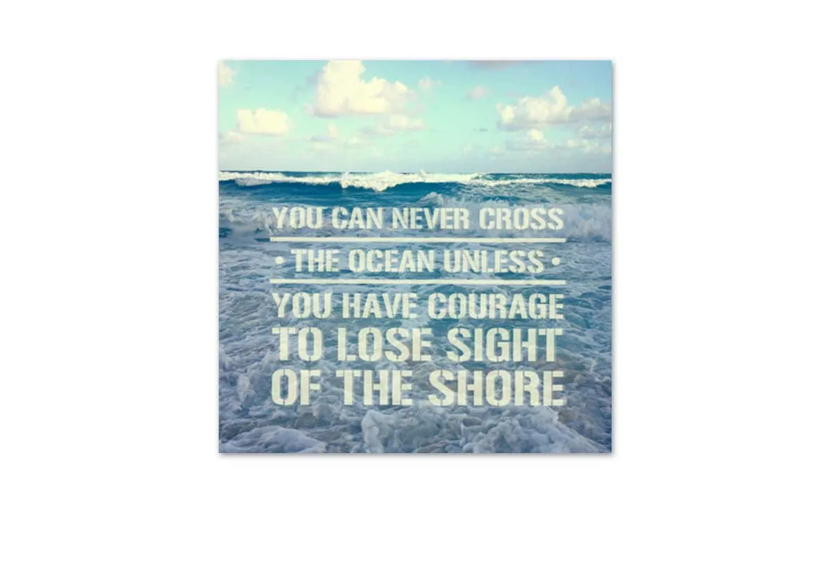 Cross the Ocean | Inspiration Quote Wall Art