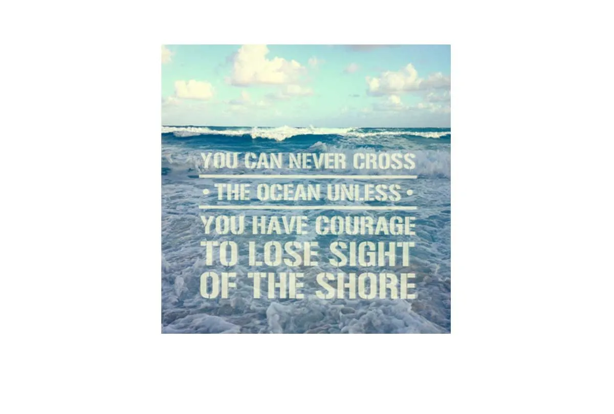 Cross the Ocean | Inspiration Quote Wall Art