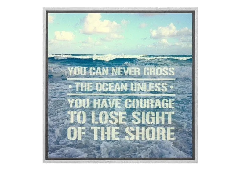 Cross the Ocean | Inspiration Quote Wall Art