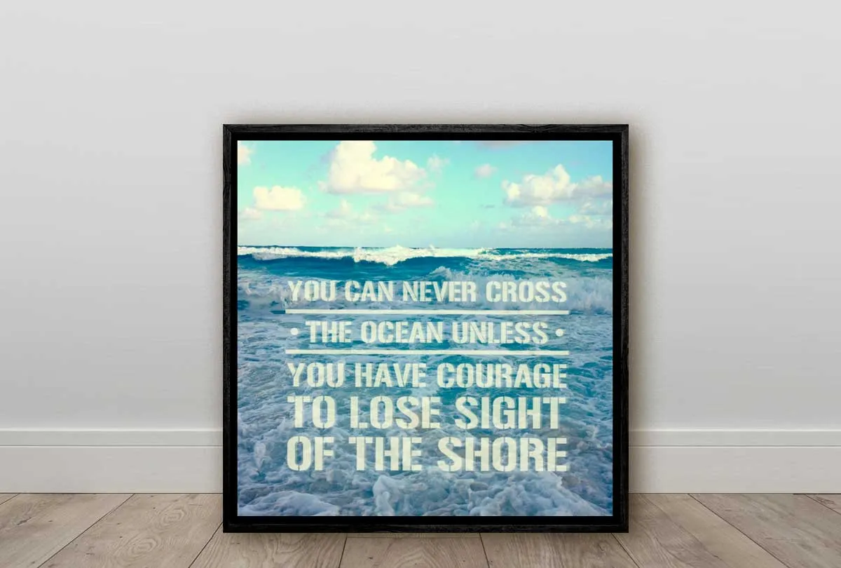 Cross the Ocean | Inspiration Quote Wall Art