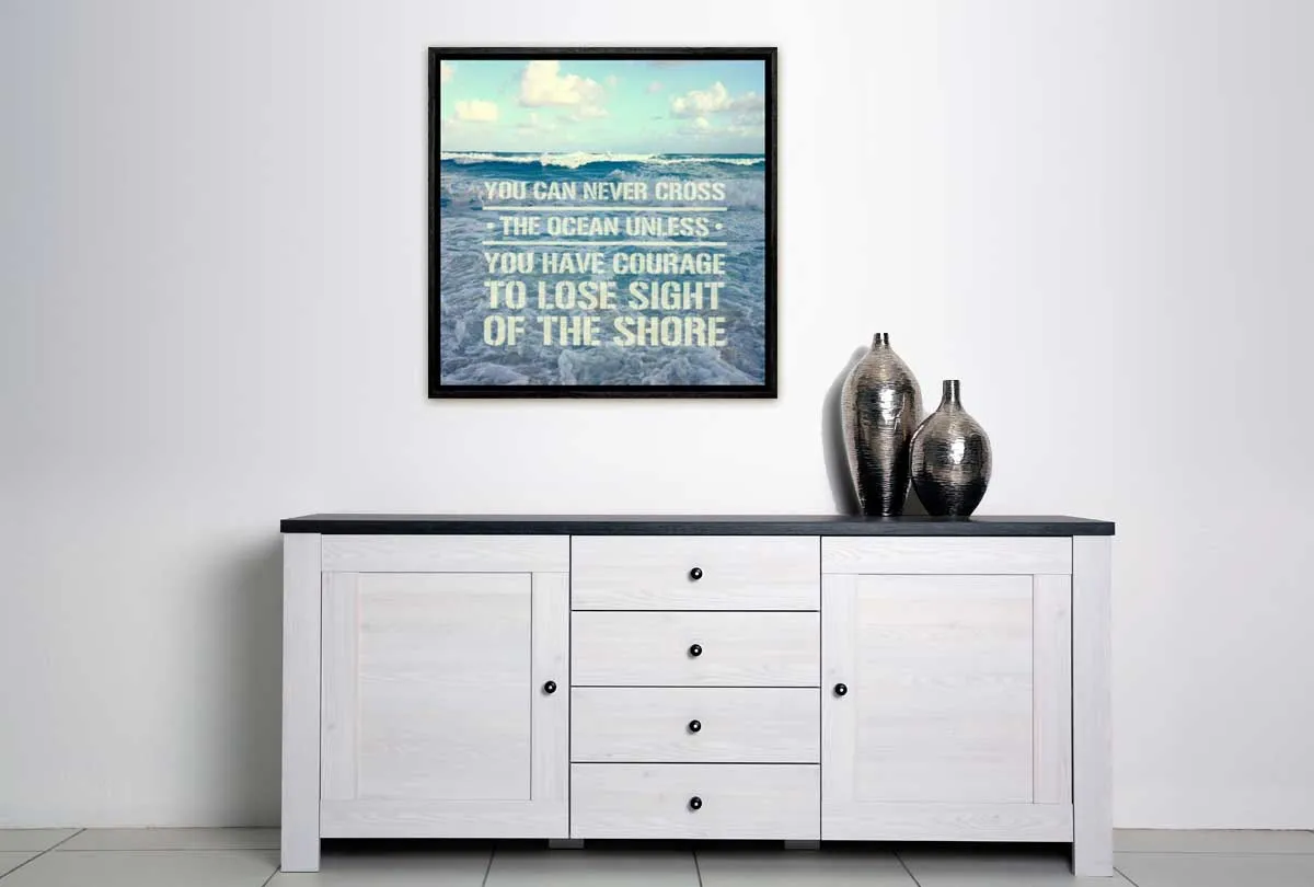 Cross the Ocean | Inspiration Quote Wall Art