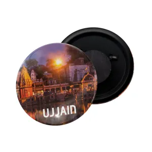 dhcrafts Fridge Magnet Multicolor Ujjain Madhya Pradesh Glossy Finish Design Pack of 1 (58mm)