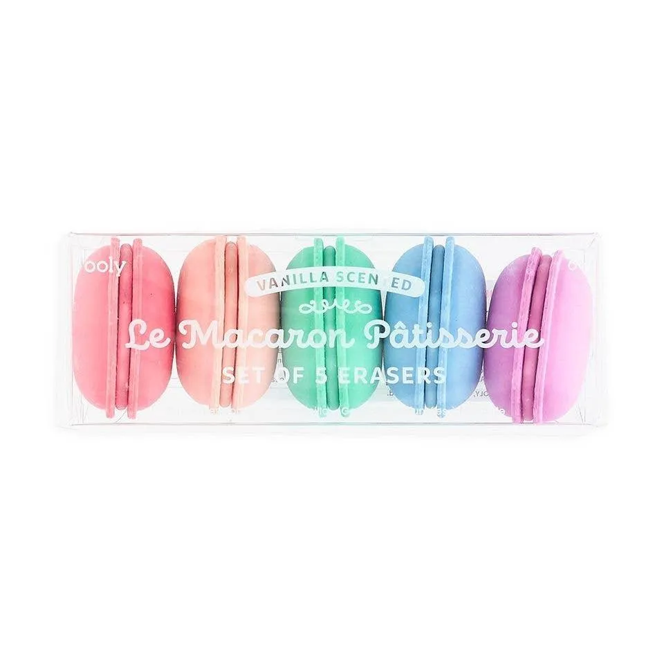 Erasers | Le Macaron Patisserie Scented-Set of 5 | Ooly