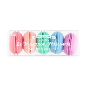 Erasers | Le Macaron Patisserie Scented-Set of 5 | Ooly