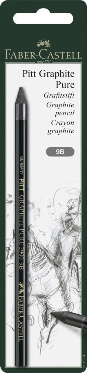 FABER-CASTELL Graphite Pencil PITT Graphite Pure 9B BC