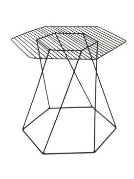 Geometric Alcove Table Metal - Gorgeous Wire Art